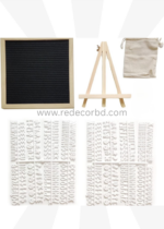 Black Felt Letter Board with Stand & Pouch - Image 4
